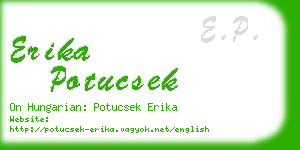 erika potucsek business card